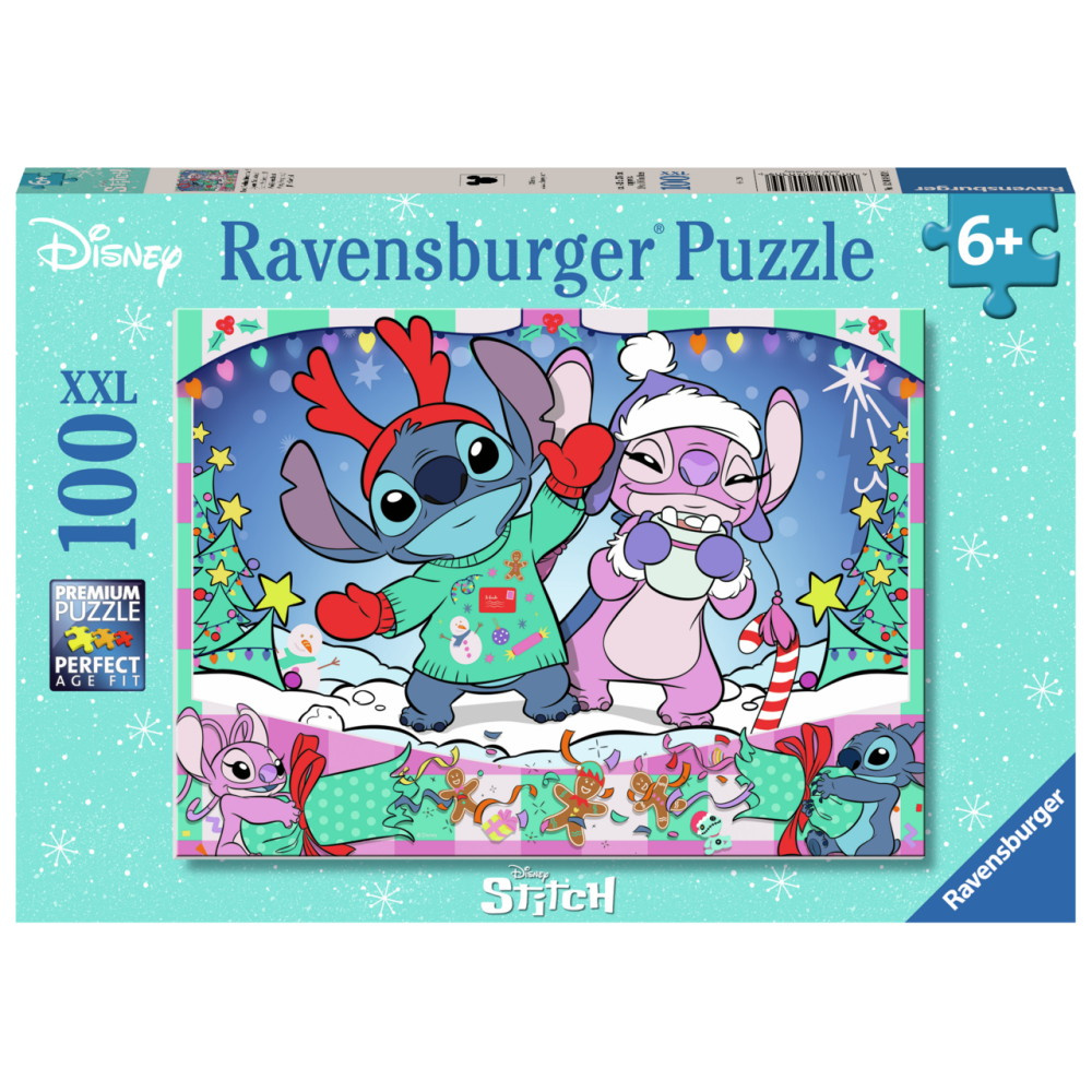 Ravensburger Pussel: Disney Stitch Jul 100 XXL Bitar
