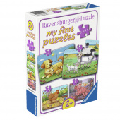 Ravensburger Pussel: Bondgårdsdjur Familjer 2-8 Bitar Ravensburger Pussel: Bondgårdsdjur Familjer 2-8 Bitar