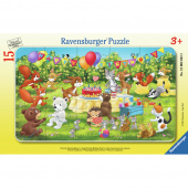 Ravensburger Rampussel: Djurens födelsedags kalas 15 Bitar Ravensburger Rampussel: Djurens födelsedags kalas 15 Bitar