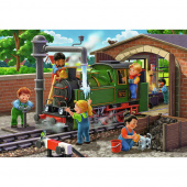 Ravensburger Pussel: Airplane & Train Repairs 2x24 Bitar Ravensburger Pussel: Airplane & Train Repairs 2x24 Bitar