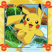 Ravensburger Pussel: Pikachu, Charizard and Eevee! 3x49 Bitar Ravensburger Pussel: Pikachu, Charizard and Eevee! 3x49 Bitar