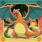 Ravensburger Pussel: Pikachu, Charizard and Eevee! 3x49 Bitar Ravensburger Pussel: Pikachu, Charizard and Eevee! 3x49 Bitar