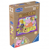 Ravensburger Wooden - Peppa Pig Friendship Party 22 Bitar Ravensburger Wooden - Peppa Pig Friendship Party 22 Bitar
