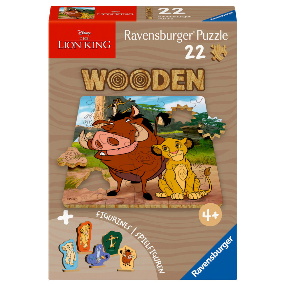 Ravensburger Wooden - Lejonkungen 22 Bitar