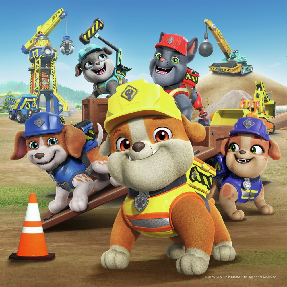 Ravensburger Pussel: Rubble & Crew Work Vechicles 3x49 Bitar