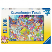Ravensburger Pussel: A Day in Chaosville 100 XXL Bitar Ravensburger Pussel: A Day in Chaosville 100 XXL Bitar