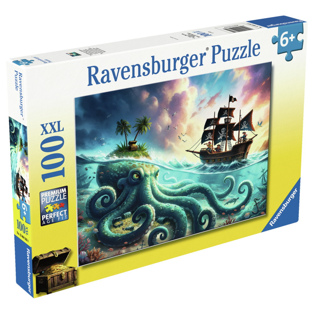 Ravensburger Pussel: Octopus Treasure 100 XXL Bitar
