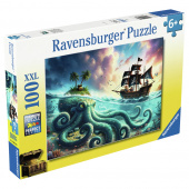 Ravensburger Pussel: Octopus Treasure 100 XXL Bitar Ravensburger Pussel: Octopus Treasure 100 XXL Bitar