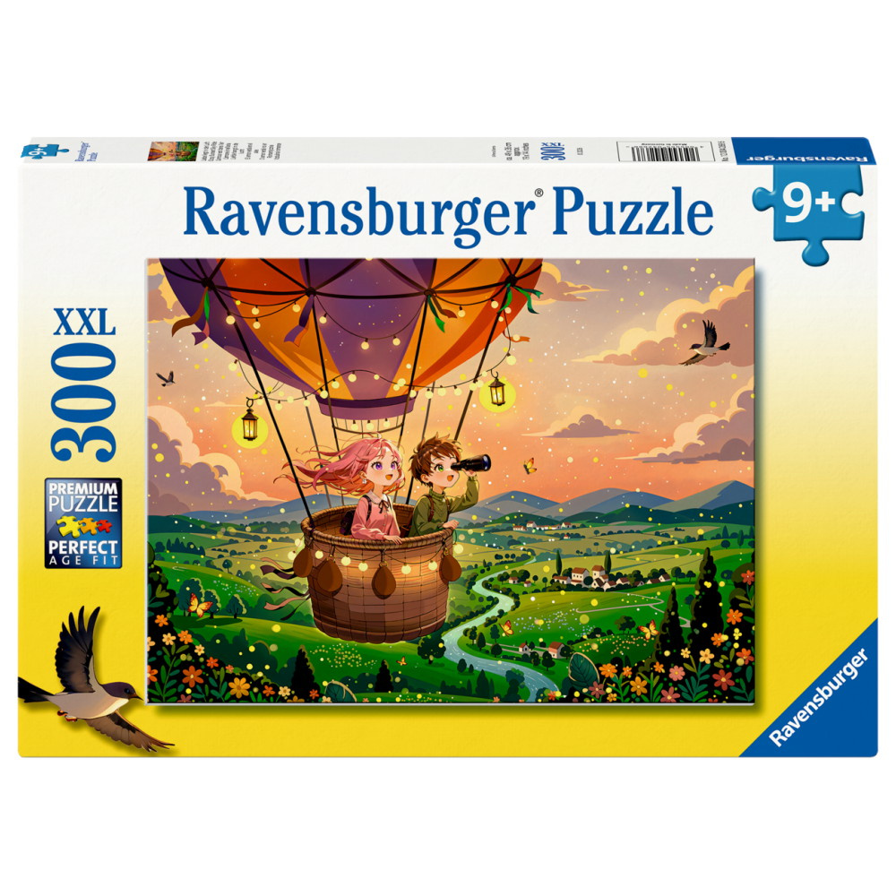Ravensburger Pussel: Cozy Sunset Sky Ride XXL 300 Bitar