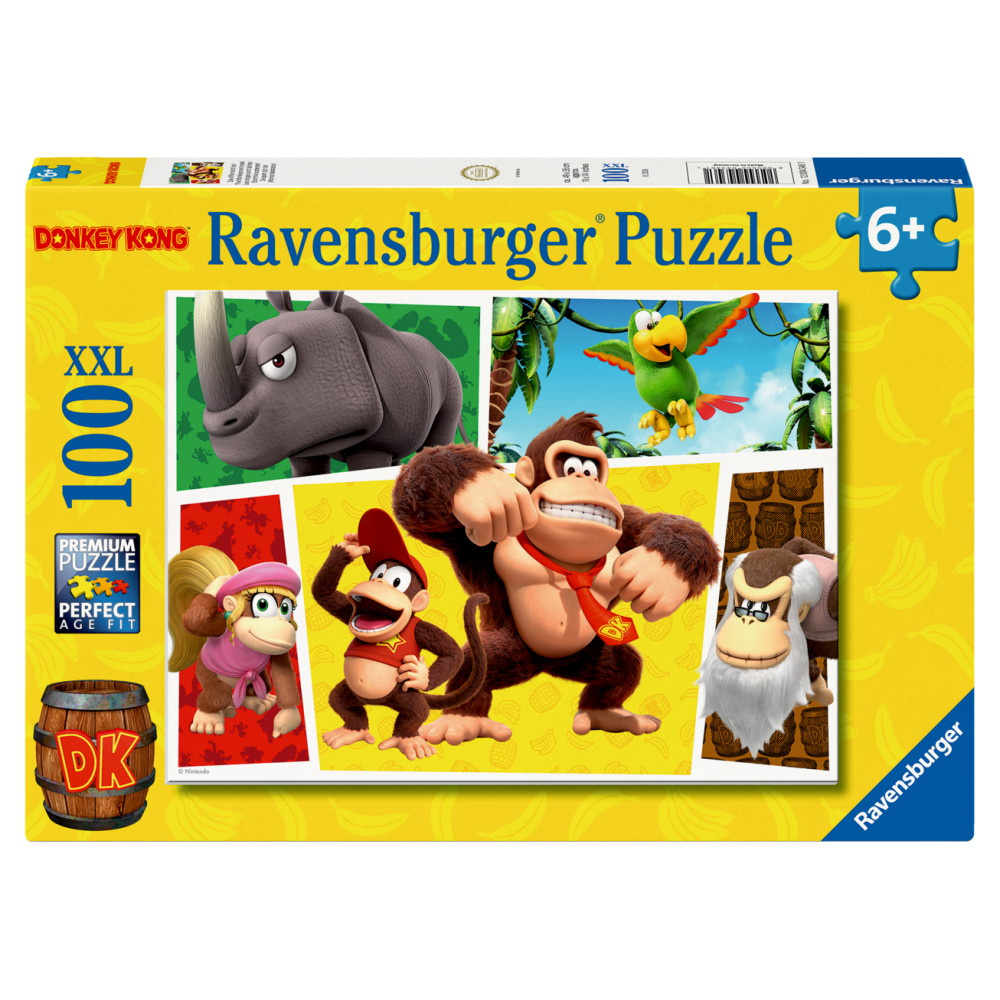 Ravensburger Pussel: Donkey Kong The Monkeys are loose! 100 XXL Bitar