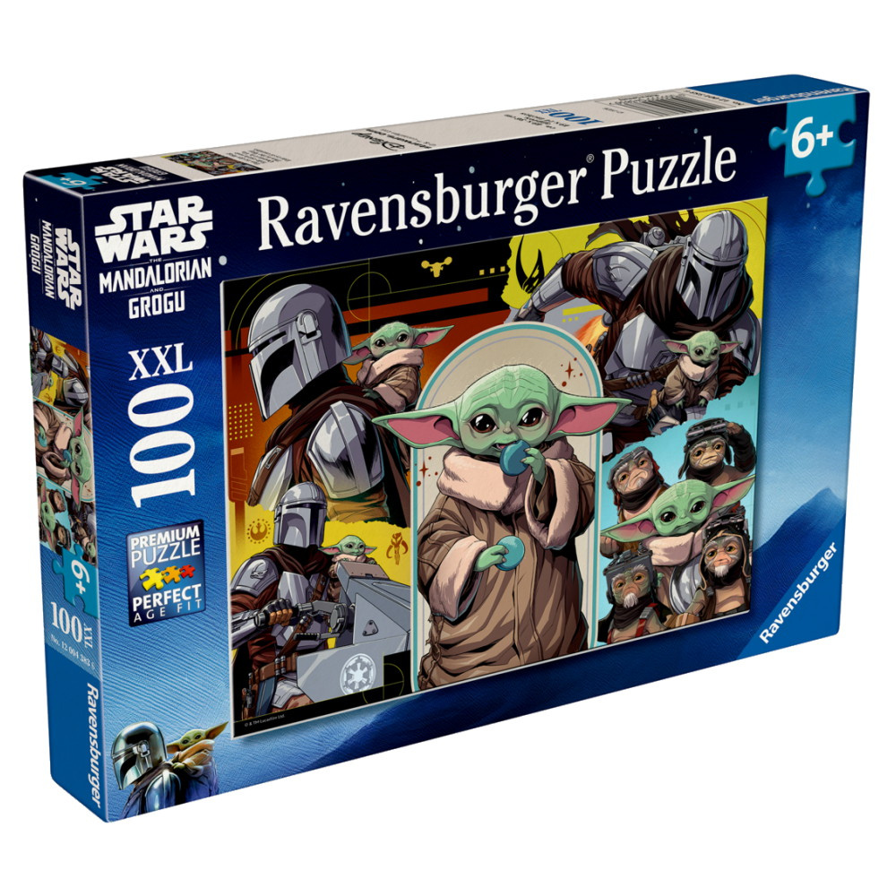 Ravensburger Pussel: Star Wars The Mandalorian & Grogu This is the Way 100 XXL Bitar