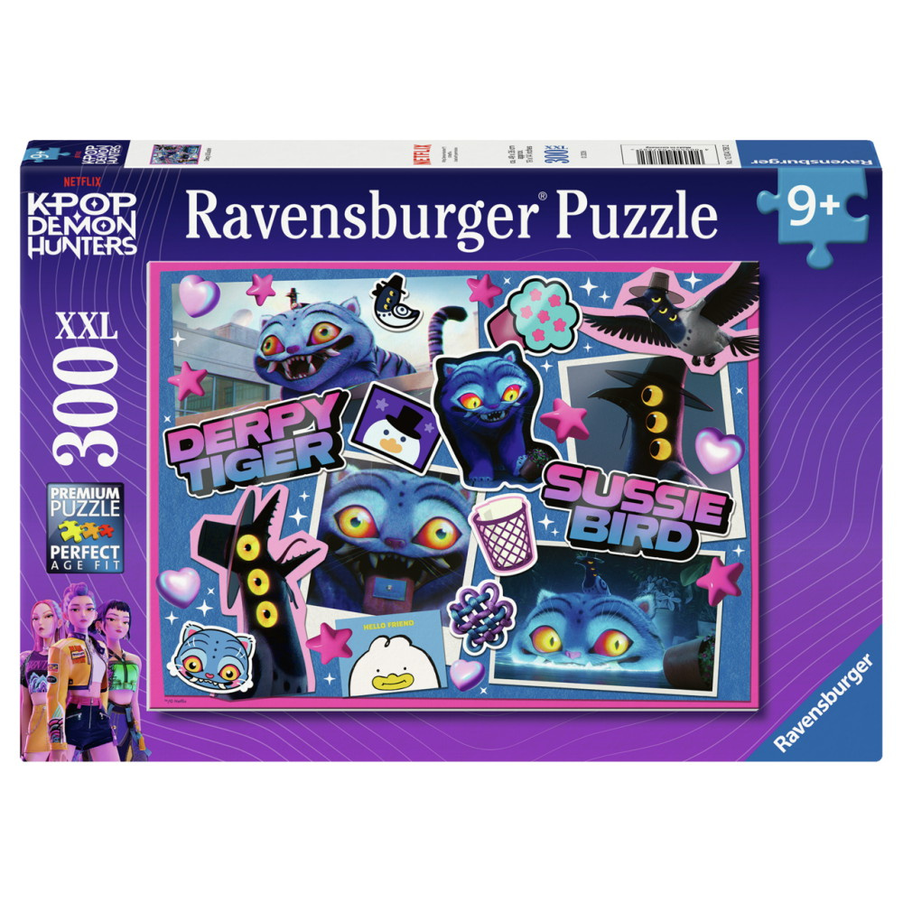 Ravensburger Pussel: K-Pop Demon Hunters Derpy & Sussie 300 XXL Bitar