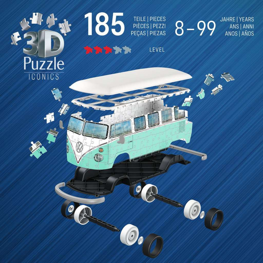 Ravensburger Iconics Volkswagen T1 3D 185 Bitar