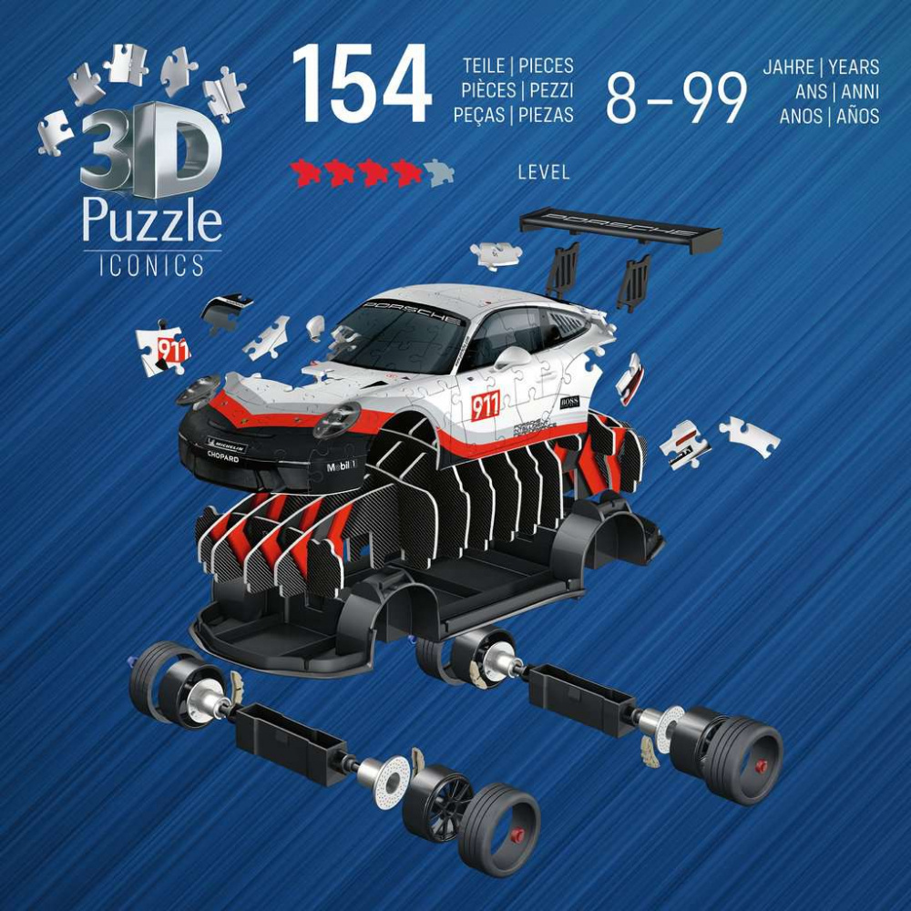 Ravensburger Iconics Porsche 911 GT3 Cup 154 Bitar