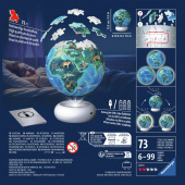 Ravensburger 3D Pussel - Jordglob Med Nattlampa 73 Bitar Ravensburger 3D Pussel - Jordglob Med Nattlampa 73 Bitar