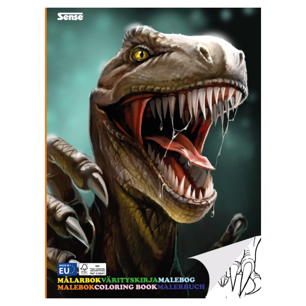 Målarbok Dinosaurier