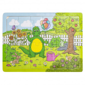 Bolibompa-Draken i trädgården Träpussel 24 bitar Bolibompa-Draken i trädgården Träpussel 24 bitar