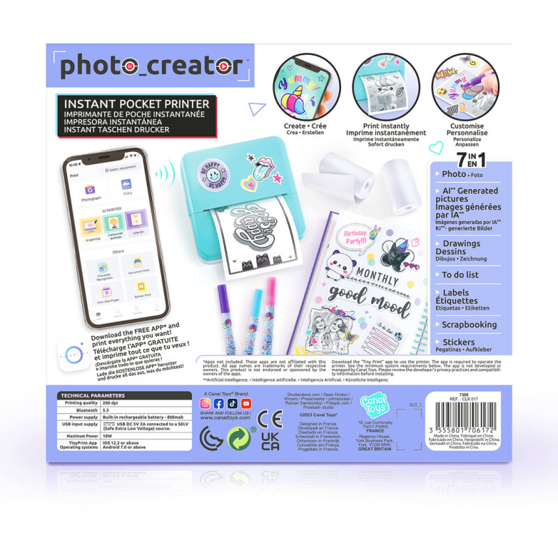 Studio Creator Photo Creator Instant Fickskrivare