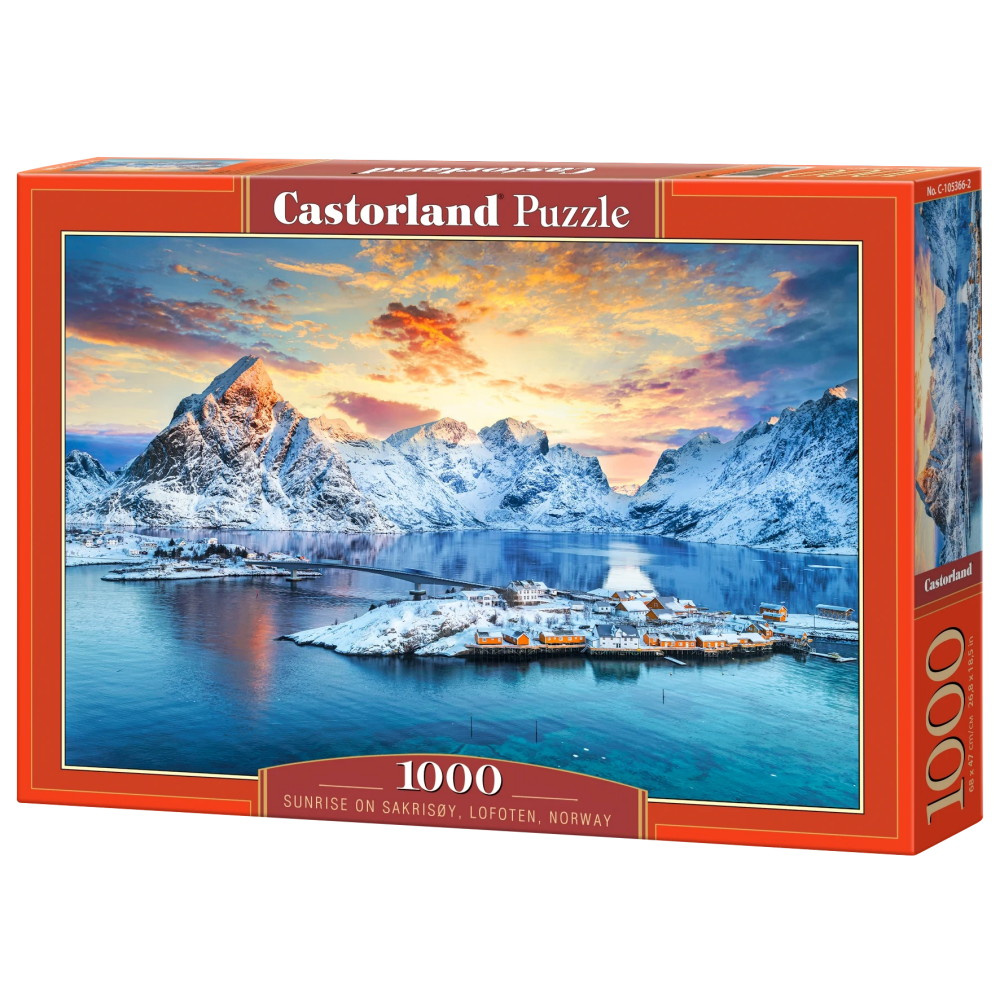 Castorland - Sunrise on Sakrisoy, Lofoten, Norway 1000 Bitar