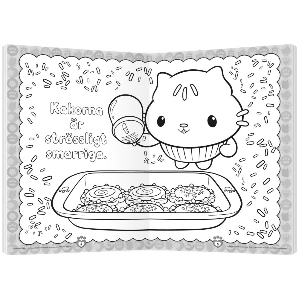 Målarbok - Gabbys Dockskåp