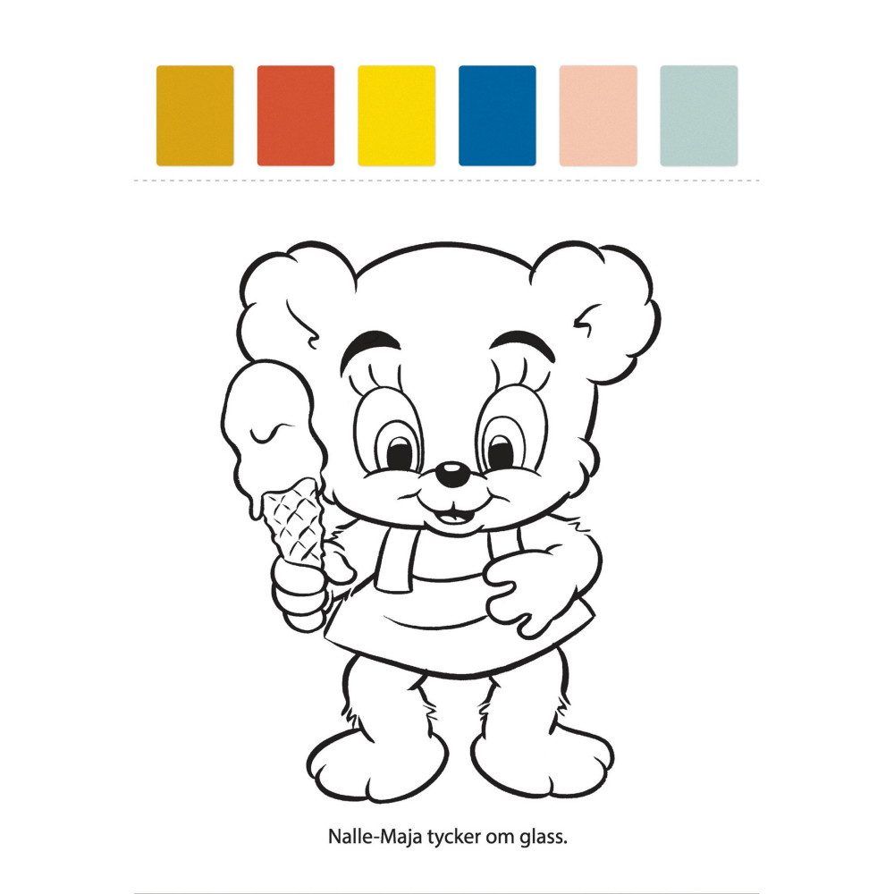 Bamse - Min Första Målarbok Med Vattenfärger