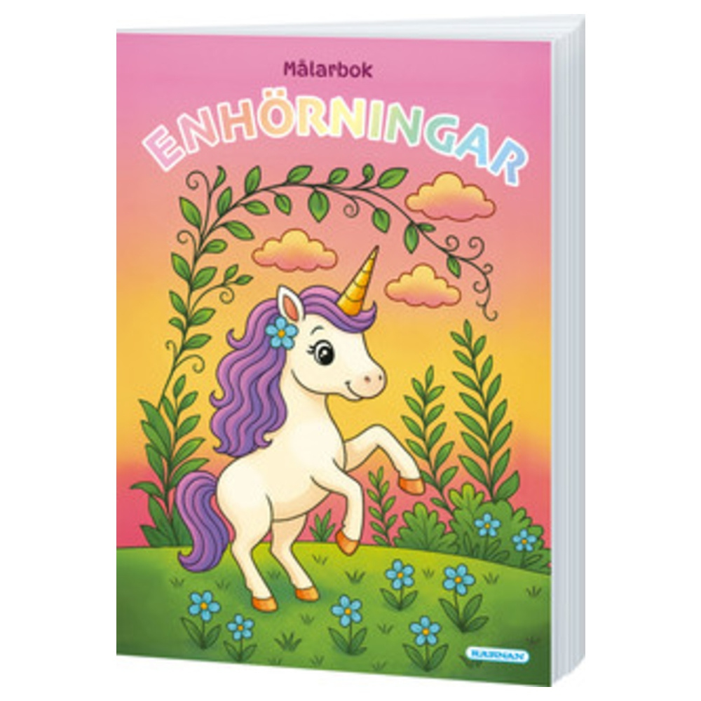 Målarbok Enhörningar