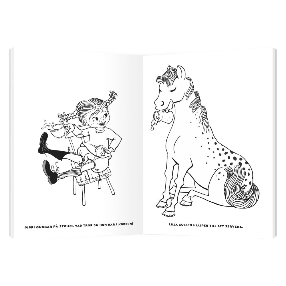 Målarbok - Pippi Långstrump