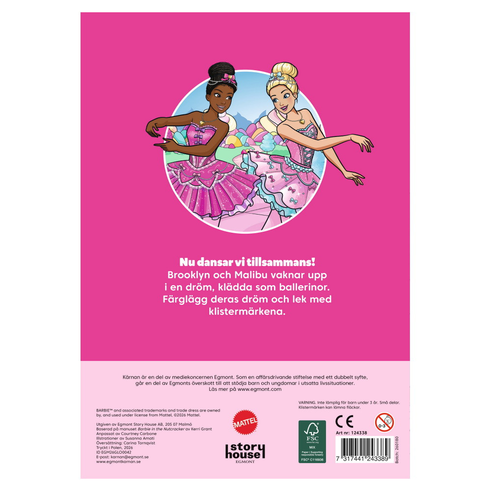 Målarbok - Barbie Nötknapparen