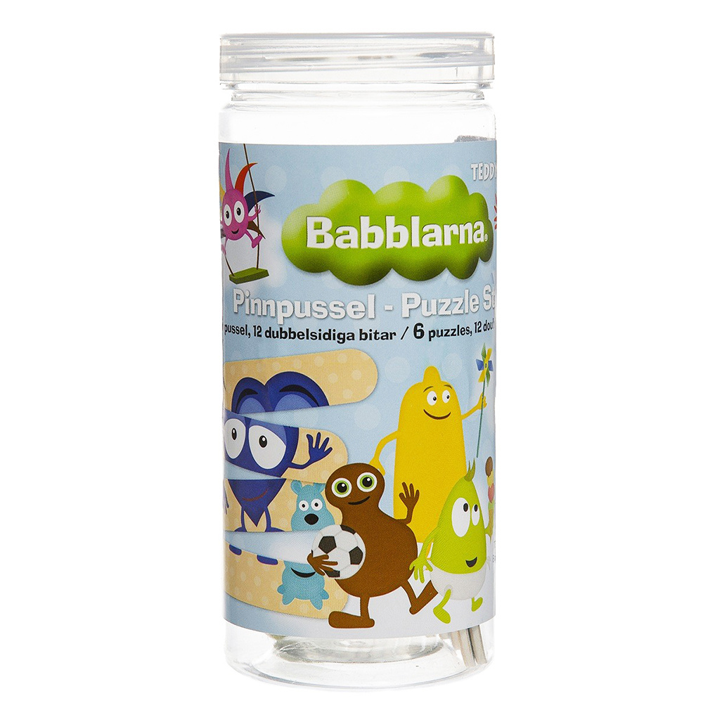 Babblarna Pinnpussel 12 bitar