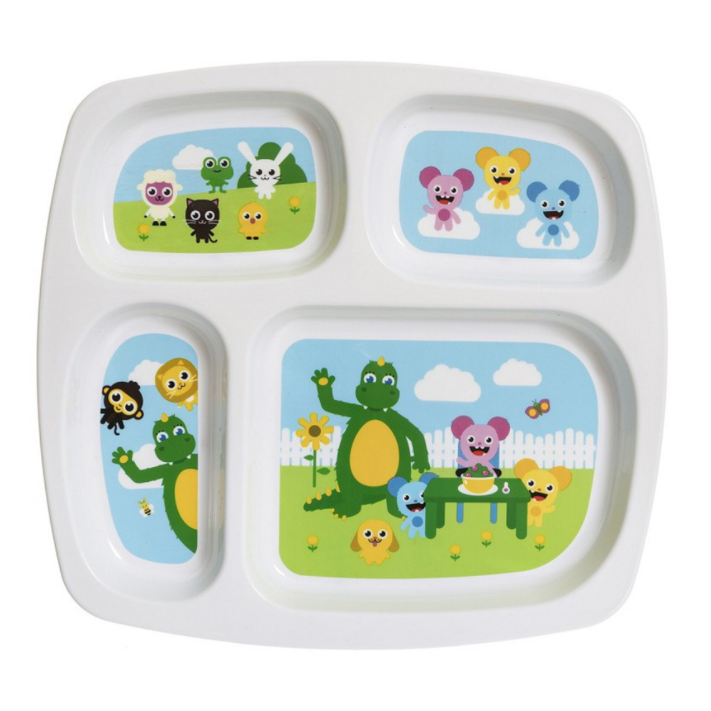 Teddykompaniet - Bolibompa- 4-fack tallrik