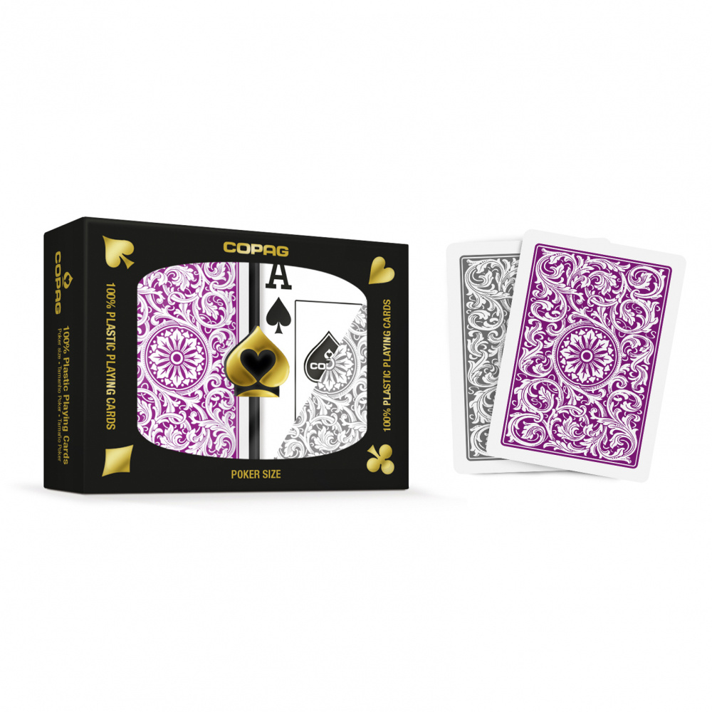 Copag Double Deck Purple & Grey