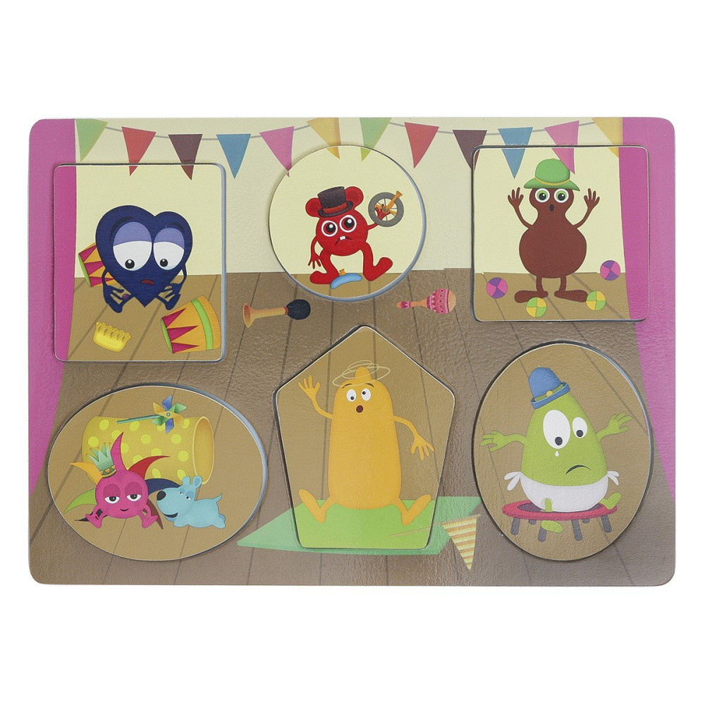 Babblarna Formpussel - Känslopussel 6 Bitar