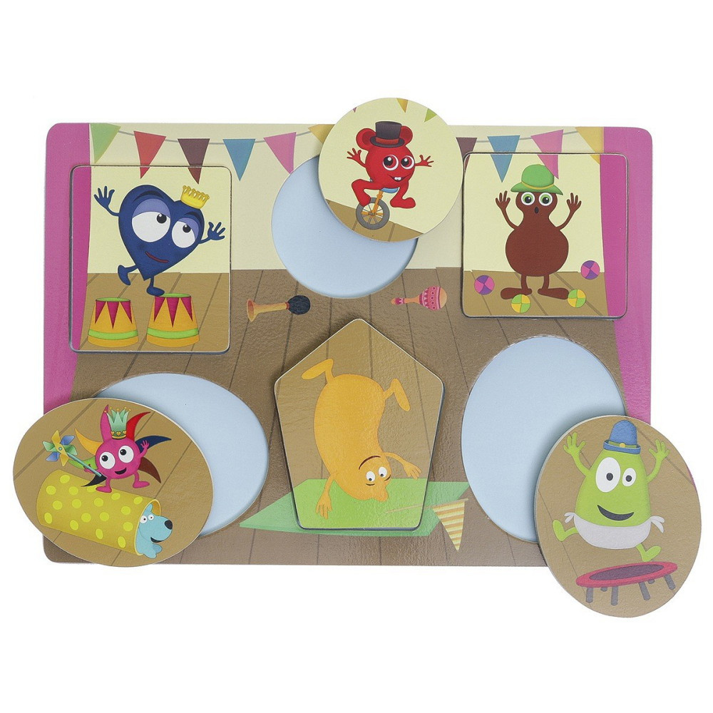 Babblarna Formpussel - Känslopussel 6 Bitar