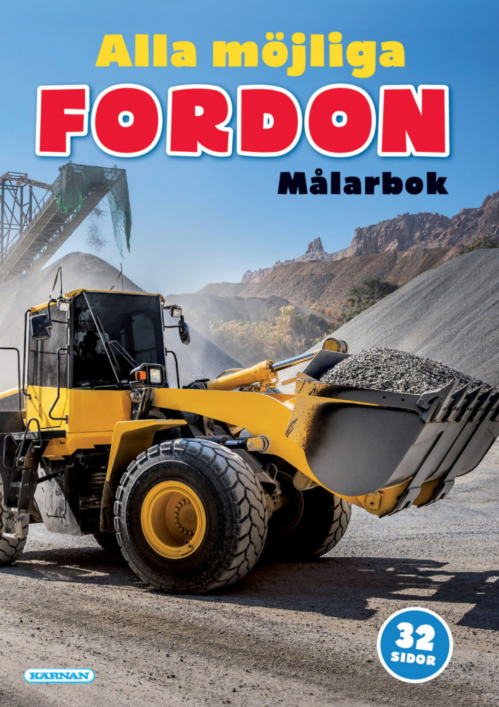 Målarbok - Alla Möjliga Fordon