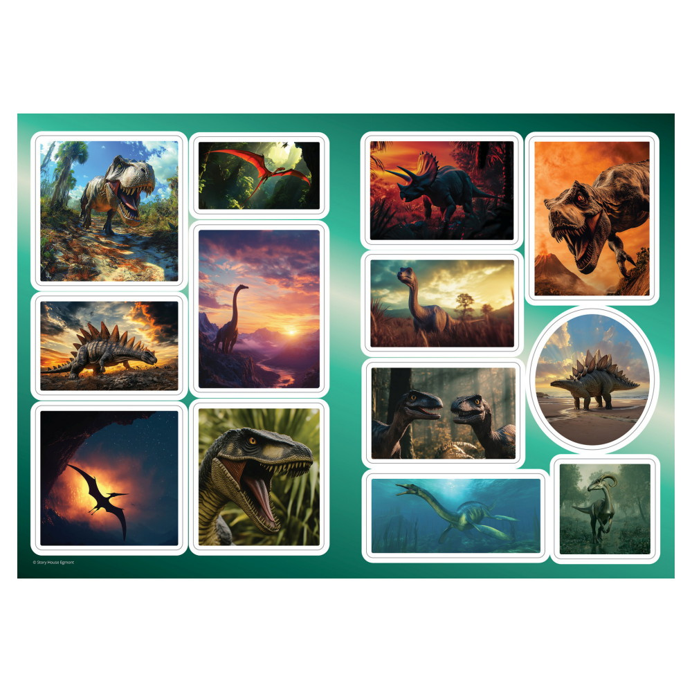 Målarbok - Dinosaurier