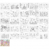 Besties Målarbok Med Klistermärken Besties Målarbok Med Klistermärken