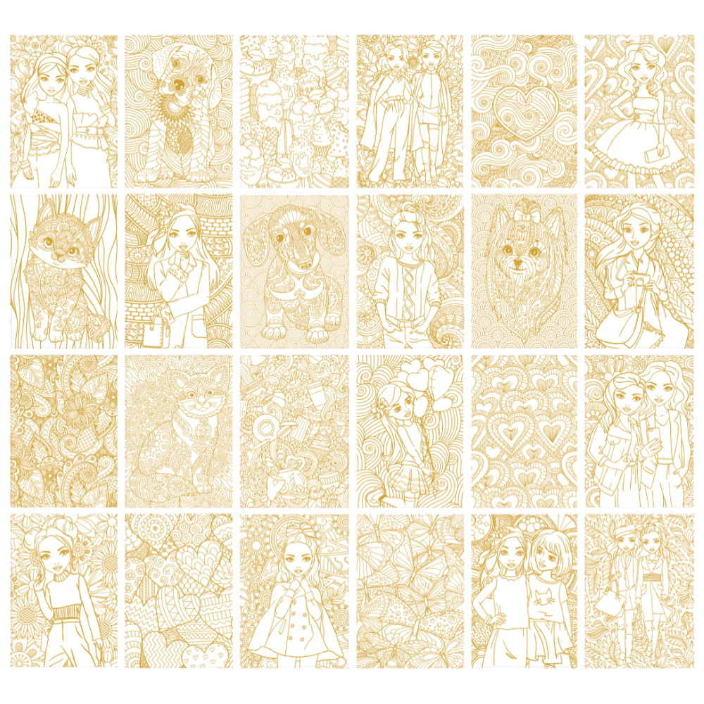 Besties Lyxig Målarbok