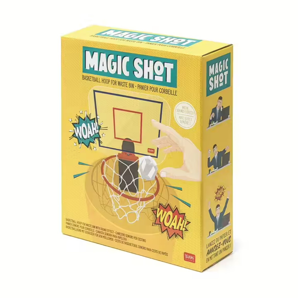Magic shot, basketkorg för papperskorgen