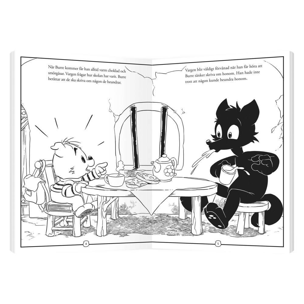 Bamse Sagomålarbok - Boken Om Vargen