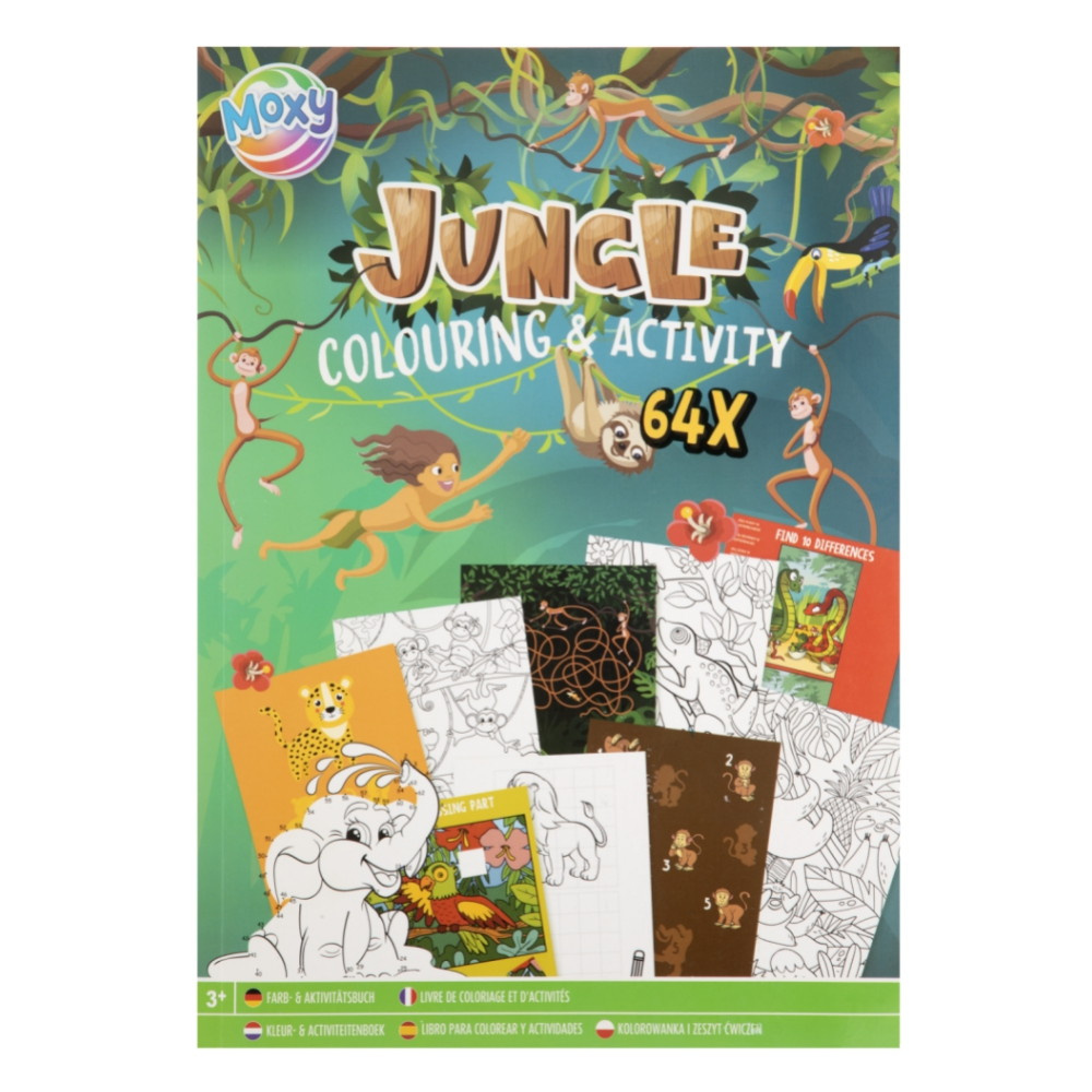 Målarbok och Pysselbok Djungel