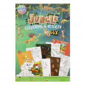 Målarbok och Pysselbok Djungel Målarbok och Pysselbok Djungel