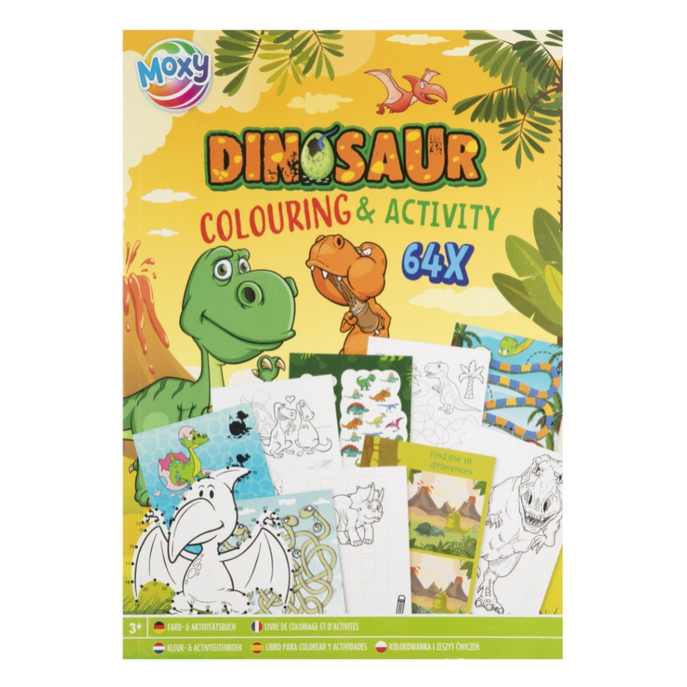 Målarbok och Pysselbok Dino