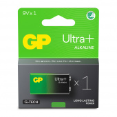 GP Ultra+ 9V-batteri, 6LR61, 1-pack