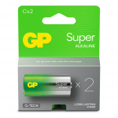GP Super Alkaline C-batteri 14A/LR14, 2-pack GP Super Alkaline C-batteri 14A/LR14, 2-pack