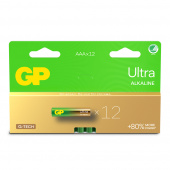 GP Ultra Alkaline AAA-batteri, 24AU/LR03, 12-pack
