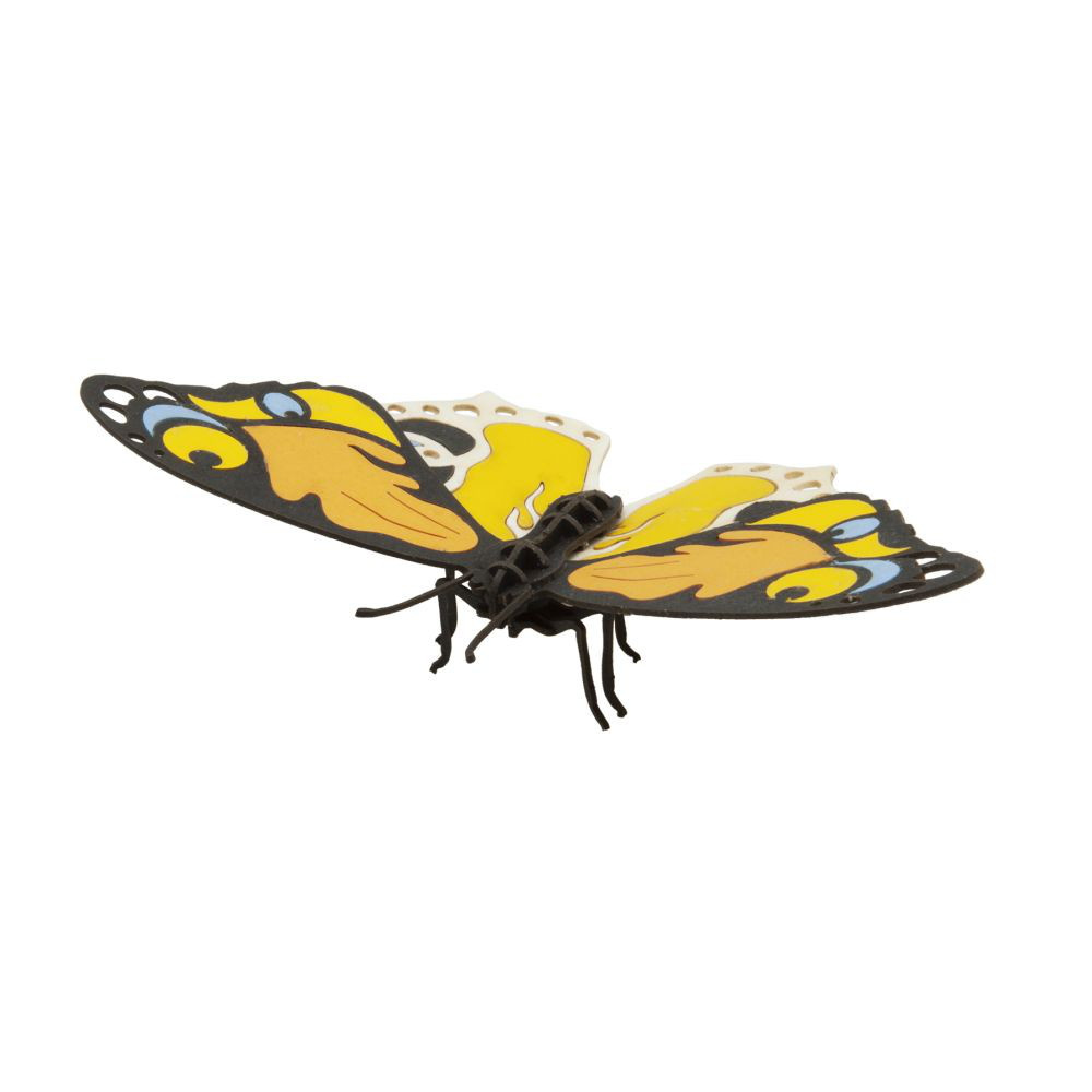 3D papperspussel, Färgglad Fjäril