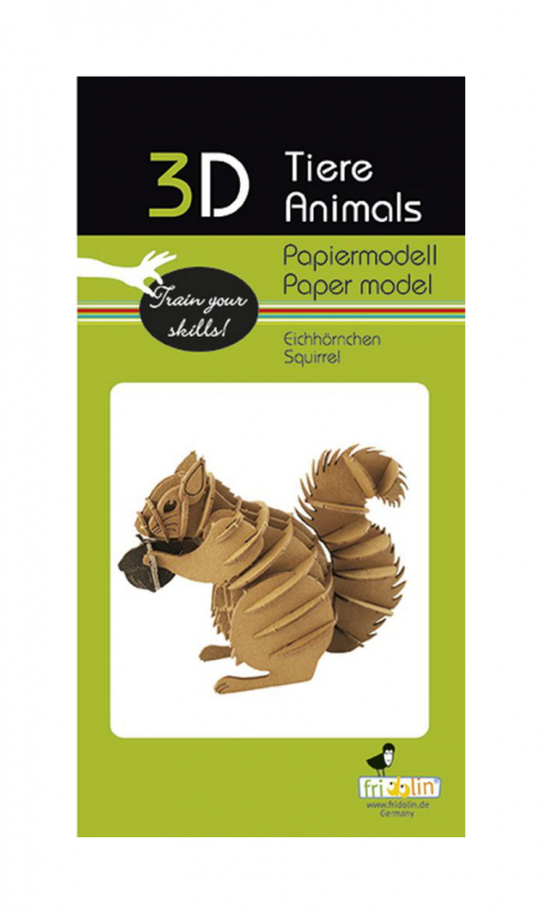 3D papperspussel, Ekorre