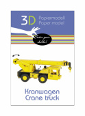 3D papperspussel, Kranbil 3D papperspussel, Kranbil
