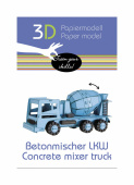 3D papperspussel, Cementblandare 3D papperspussel, Cementblandare