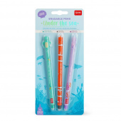 Gelpennor med utsuddbart bläck Havet 3-pack Gelpennor med utsuddbart bläck Havet 3-pack